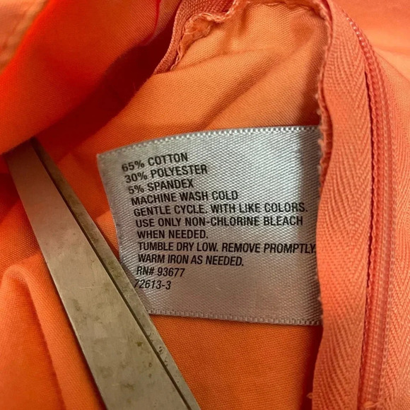 Worthington stretch orange sleeveless top size medium - Picture 7 of 8